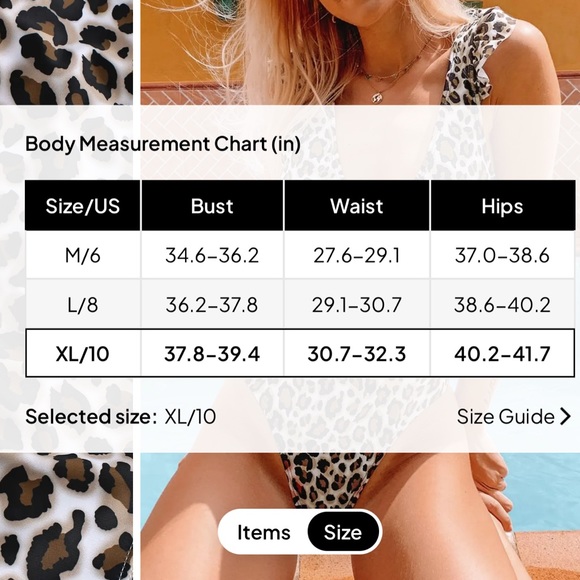 NWT Zaful Leopard Print Ruffle Plunging One Piece Swimsuit Multi Size Large 8 - Picture 6 of 6